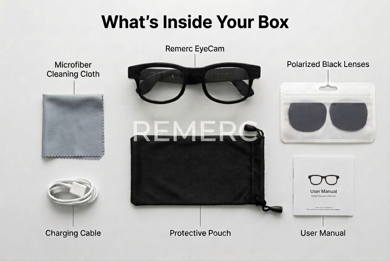 Smart Camera Glasses — Record Everything You See